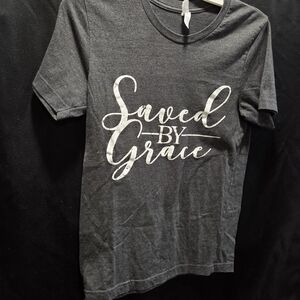 SAVED BY GRACE T-Shirt Bella Canvas Christian Faith Religious Godcore Aesthetic